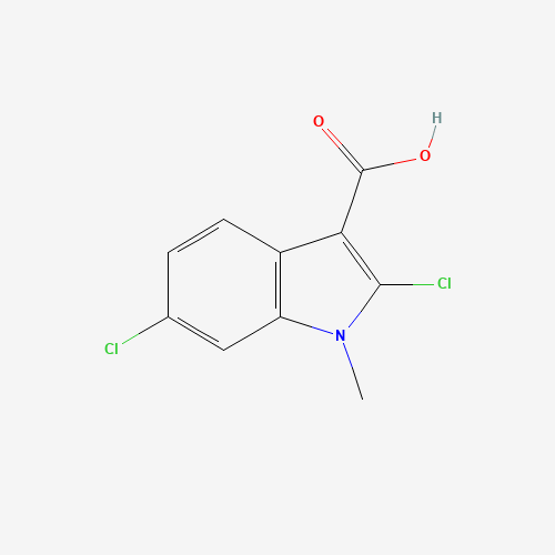 913240-22-9 2,6-dichloro-1-methylindole-3-carboxylic acid chemical structure