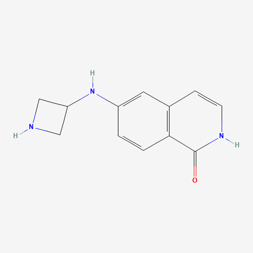 1036875-45-2 6-(azetidin-3-ylamino)-2H-isoquinolin-1-one chemical structure