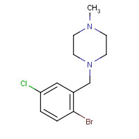685535-64-2 1-[(2-bromo-5-chlorophenyl)methyl]-4-methylpiperazine chemical structure
