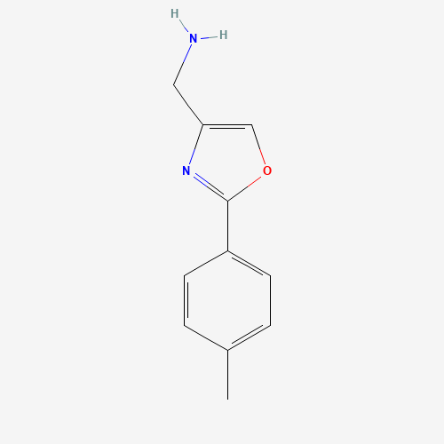 33105-96-3 [2-(4-methylphenyl)-1,3-oxazol-4-yl]methanamine chemical structure