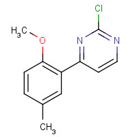 1044766-08-6 2-chloro-4-(2-methoxy-5-methylphenyl)pyrimidine chemical structure
