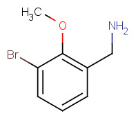 1044256-84-9 (3-bromo-2-methoxyphenyl)methanamine chemical structure