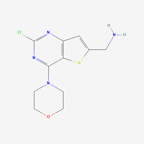 956387-98-7 (2-chloro-4-morpholin-4-ylthieno[3,2-d]pyrimidin-6-yl)methanamine chemical structure