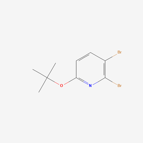 1463441-28-2 2,3-dibromo-6-[(2-methylpropan-2-yl)oxy]pyridine chemical structure
