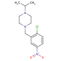 1138471-32-5 1-[(2-chloro-5-nitrophenyl)methyl]-4-propan-2-ylpiperazine chemical structure
