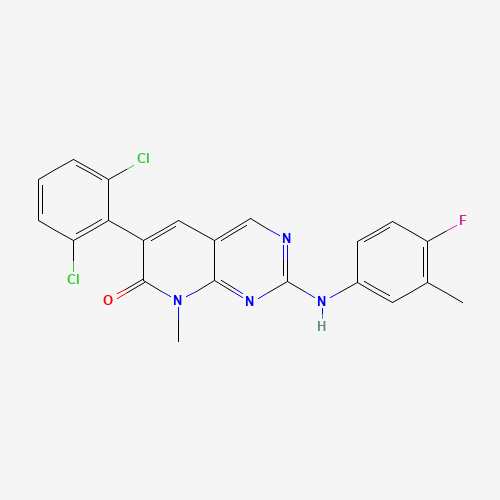 287204-45-9 6-(2,6-dichlorophenyl)-2-(4-fluoro-3-methylanilino)-8-methylpyrido[2,3-d]pyrimidin-7-one chemical structure