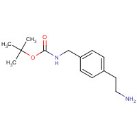 187283-19-8 tert-butyl N-[[4-(2-aminoethyl)phenyl]methyl]carbamate chemical structure