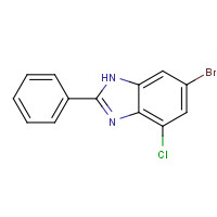 16429-33-7 6-bromo-4-chloro-2-phenyl-1H-benzimidazole chemical structure