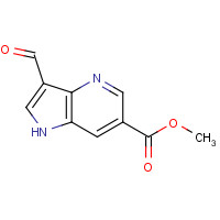 1190322-90-7 methyl 3-formyl-1H-pyrrolo[3,2-b]pyridine-6-carboxylate chemical structure