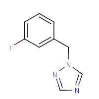 615534-73-1 1-[(3-iodophenyl)methyl]-1,2,4-triazole chemical structure