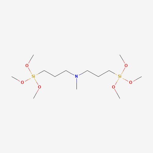 31024-70-1 N-methyl-3-trimethoxysilyl-N-(3-trimethoxysilylpropyl)propan-1-amine chemical structure