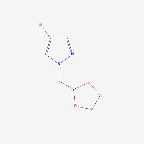 1207175-26-5 4-bromo-1-(1,3-dioxolan-2-ylmethyl)pyrazole chemical structure