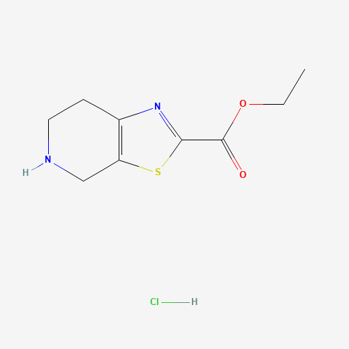 1186663-33-1 ethyl 4,5,6,7-tetrahydro-[1,3]thiazolo[5,4-c]pyridine-2-carboxylate;hydrochloride chemical structure