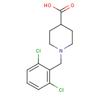 901923-63-5 1-[(2,6-dichlorophenyl)methyl]piperidine-4-carboxylic acid chemical structure