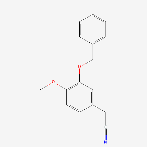 1699-39-4 2-(4-methoxy-3-phenylmethoxyphenyl)acetonitrile chemical structure