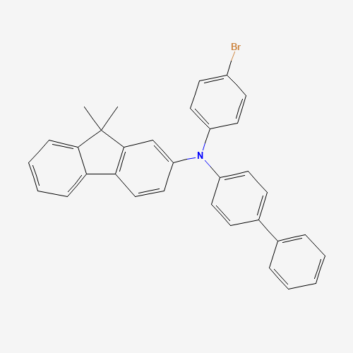 1246562-40-2 N-(4-bromophenyl)-9,9-dimethyl-N-(4-phenylphenyl)fluoren-2-amine chemical structure