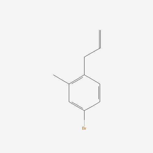1037088-26-8 4-bromo-2-methyl-1-prop-2-enylbenzene chemical structure