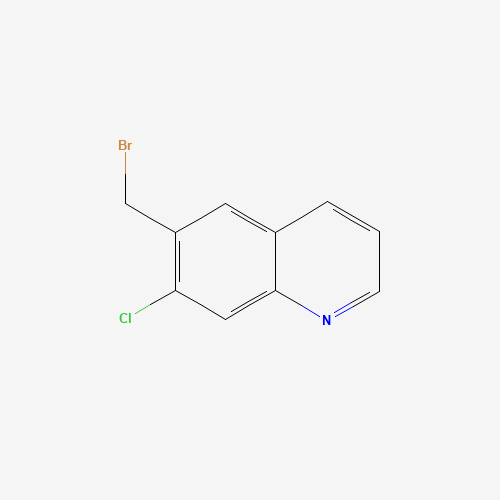 1021526-44-2 6-(bromomethyl)-7-chloroquinoline chemical structure