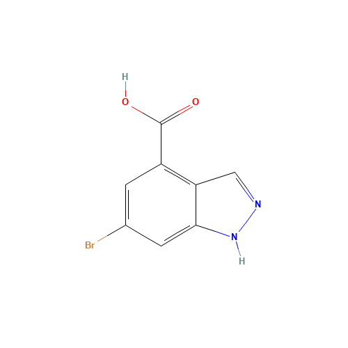 885523-08-0 6-bromo-1H-indazole-4-carboxylic acid chemical structure