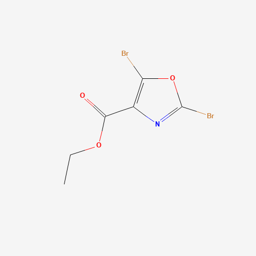 460081-22-5 ethyl 2,5-dibromo-1,3-oxazole-4-carboxylate chemical structure