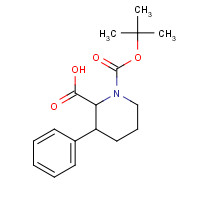 321983-19-1 1-[(2-methylpropan-2-yl)oxycarbonyl]-3-phenylpiperidine-2-carboxylic acid chemical structure