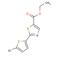 1228426-43-4 ethyl 2-(5-bromothiophen-2-yl)-1,3-thiazole-5-carboxylate chemical structure