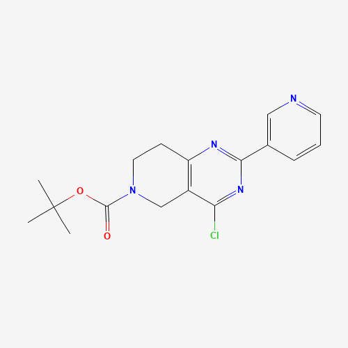 1211515-33-1 tert-butyl 4-chloro-2-pyridin-3-yl-7,8-dihydro-5H-pyrido[4,3-d]pyrimidine-6-carboxylate chemical structure