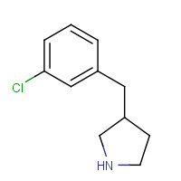 1158764-50-1 3-[(3-chlorophenyl)methyl]pyrrolidine chemical structure