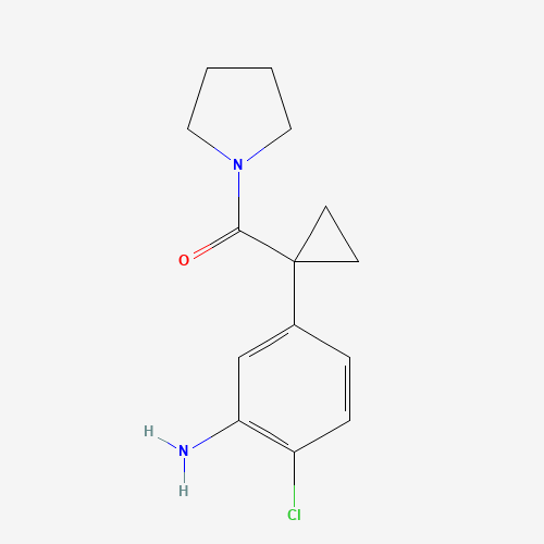 325124-90-1 [1-(3-amino-4-chlorophenyl)cyclopropyl]-pyrrolidin-1-ylmethanone chemical structure