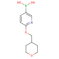 1415793-89-3 [6-(oxan-4-ylmethoxy)pyridin-3-yl]boronic acid chemical structure