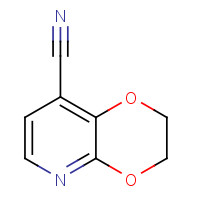 1246088-54-9 2,3-dihydro-[1,4]dioxino[2,3-b]pyridine-8-carbonitrile chemical structure