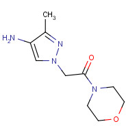 1257553-54-0 2-(4-amino-3-methylpyrazol-1-yl)-1-morpholin-4-ylethanone chemical structure