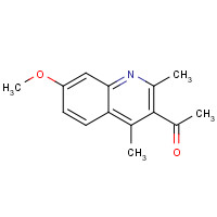 42465-20-3 1-(7-methoxy-2,4-dimethylquinolin-3-yl)ethanone chemical structure