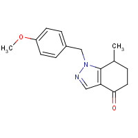 1355249-08-9 1-[(4-methoxyphenyl)methyl]-7-methyl-6,7-dihydro-5H-indazol-4-one chemical structure