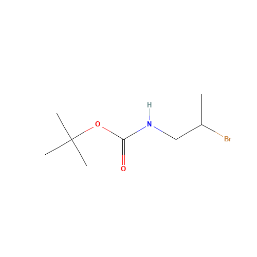 121102-88-3 tert-butyl N-(2-bromopropyl)carbamate chemical structure