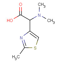 1007878-95-6 2-(dimethylamino)-2-(2-methyl-1,3-thiazol-4-yl)acetic acid chemical structure