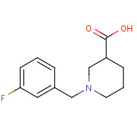 896046-85-8 1-[(3-fluorophenyl)methyl]piperidine-3-carboxylic acid chemical structure