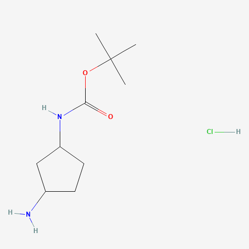 1197239-37-4 tert-butyl N-(3-aminocyclopentyl)carbamate;hydrochloride chemical structure