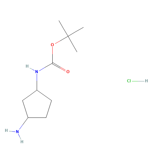 1197239-37-4 tert-butyl N-(3-aminocyclopentyl)carbamate;hydrochloride chemical structure