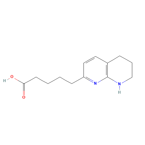 478055-40-2 5-(5,6,7,8-tetrahydro-1,8-naphthyridin-2-yl)pentanoic acid chemical structure