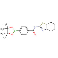 1419221-31-0 N-(4,5,6,7-tetrahydro-1,3-benzothiazol-2-yl)-4-(4,4,5,5-tetramethyl-1,3,2-dioxaborolan-2-yl)benzamide chemical structure