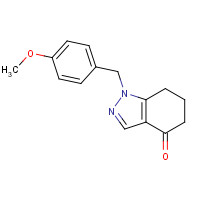 1352907-89-1 1-[(4-methoxyphenyl)methyl]-6,7-dihydro-5H-indazol-4-one chemical structure