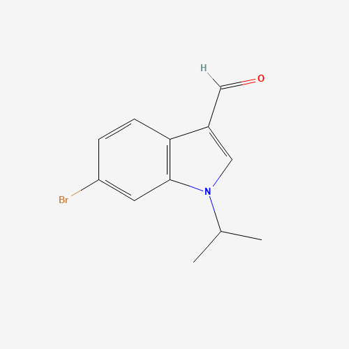 1360921-57-8 6-bromo-1-propan-2-ylindole-3-carbaldehyde chemical structure