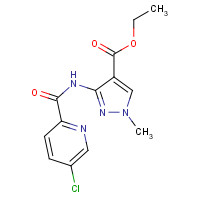 929214-85-7 ethyl 3-[(5-chloropyridine-2-carbonyl)amino]-1-methylpyrazole-4-carboxylate chemical structure