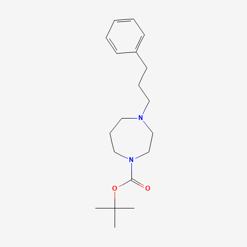198895-74-8 tert-butyl 4-(3-phenylpropyl)-1,4-diazepane-1-carboxylate chemical structure