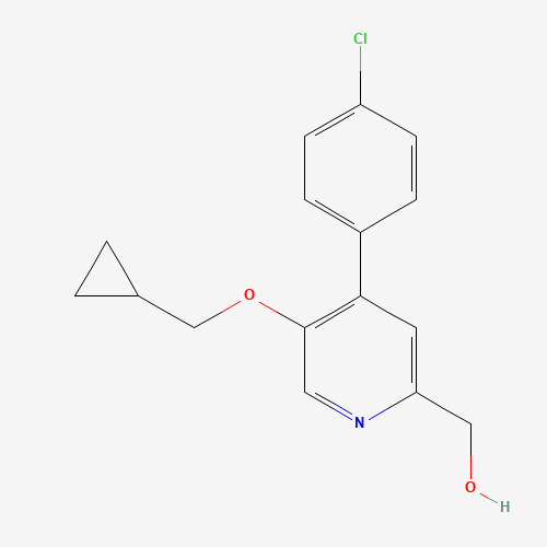 1364677-06-4 [4-(4-chlorophenyl)-5-(cyclopropylmethoxy)pyridin-2-yl]methanol chemical structure