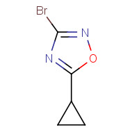 121562-08-1 3-bromo-5-cyclopropyl-1,2,4-oxadiazole chemical structure