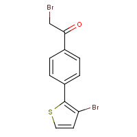 944450-89-9 2-bromo-1-[4-(3-bromothiophen-2-yl)phenyl]ethanone chemical structure