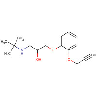 47082-97-3 1-(tert-butylamino)-3-(2-prop-2-ynoxyphenoxy)propan-2-ol chemical structure