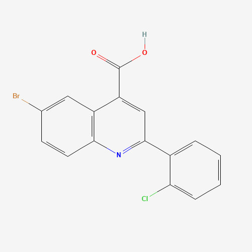445289-24-7 6-bromo-2-(2-chlorophenyl)quinoline-4-carboxylic acid chemical structure